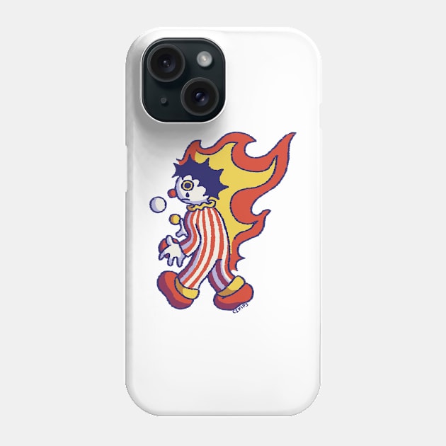 Flame Clown Phone Case by cskips