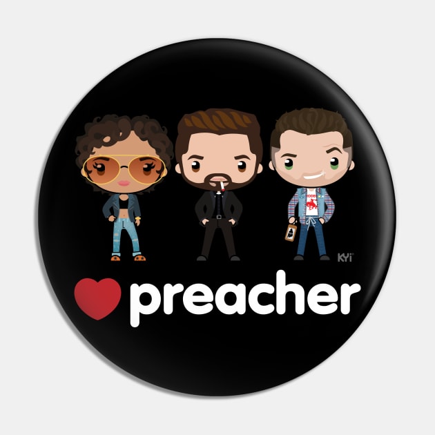 Love Preacher - Tulip, Jess & Cas Pin by KYi