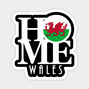 HOME Wales (white text) Magnet