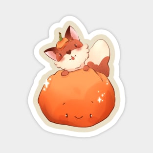 pumpkin and fox Magnet