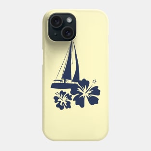 Pacific ocean sailing blue Phone Case