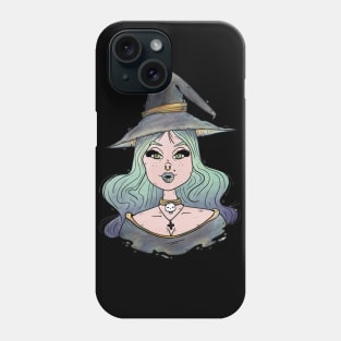 Cute witch girl Phone Case