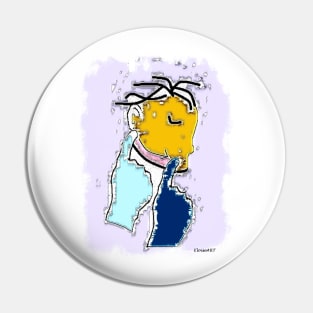 ASL Deaf Modern Art Pin