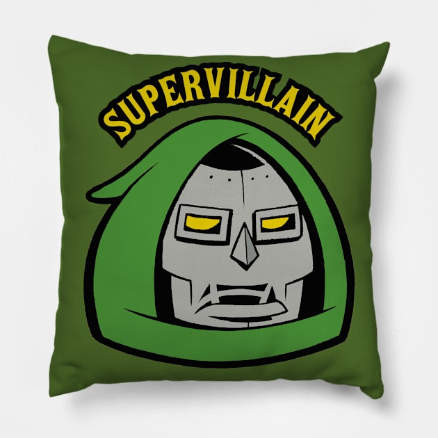 Supervilain Pillow by dannyrumbl