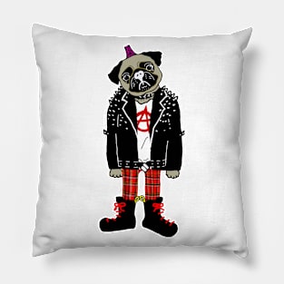 punk pug Pillow