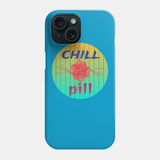 "Chill Pill" - Relaxed Hawaiian Beach Party Design Phone Case