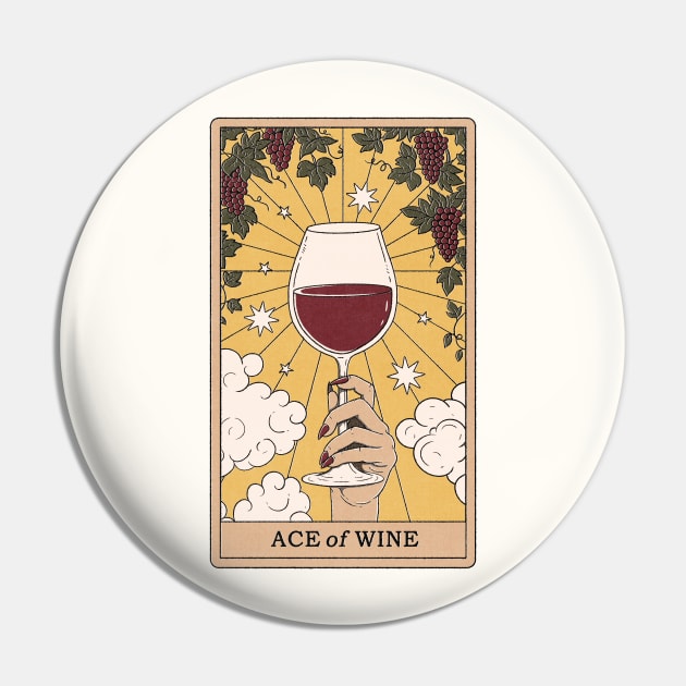 Ace of Wine Pin by thiagocorrea