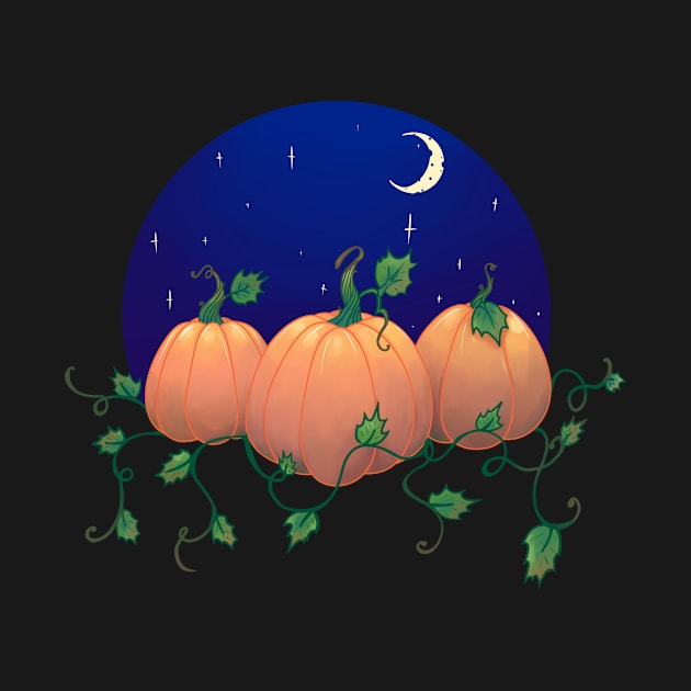 Pumpkin and night by EstellaLight
