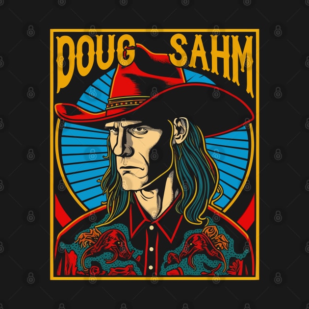 Doug Sahm \/\ Original Retro Fan Design by DankFutura