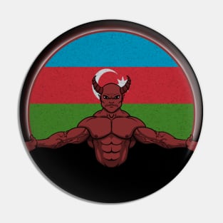 Devil Azerbaijan Pin