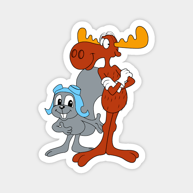 Rocky and Bullwinkle Magnet by LuisP96