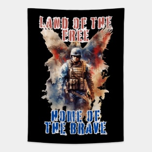 Land of The Free Home of The Brave Tapestry