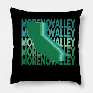 Moreno Valley California Green Repeat Pillow