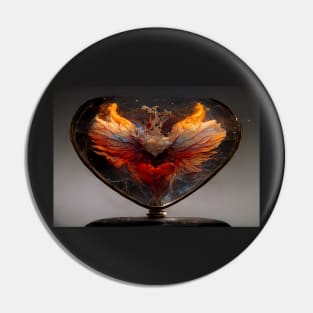 Flaming Heart Art  /  Flame Heart Unwind Designs Pin