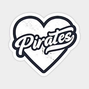 Vintage Pirates School Spirit // High School Football Mascot // Go Pirates Magnet