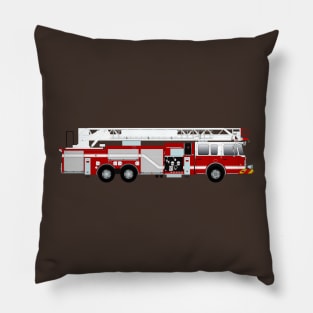 Red and White Fire Truck - Ladder Pillow