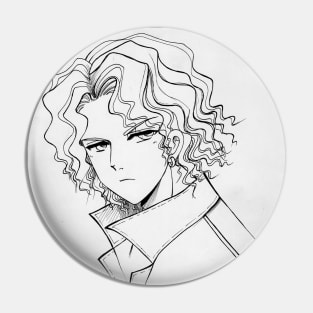 Drawing of a handsome curly hair boy 2009 Pin