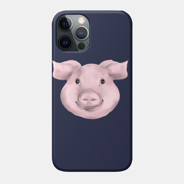 Cute Pig Face Drawing Sketch Design Gift Ideas Pig Phone Case Teepublic Place the phone case onto a hard surface and use a craft knife to trim around the camera hole. cute pig face drawing sketch design gift ideas