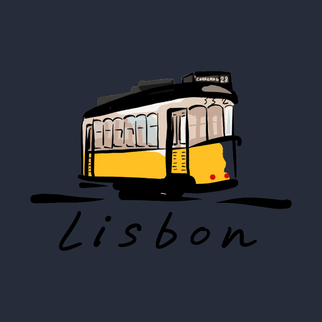 Lisboa Tram Illustration | Portugal by covostudio