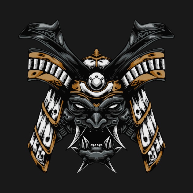 samurai skull by Invectus Studio Store