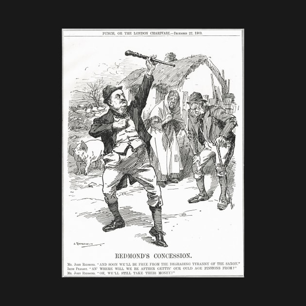 Punch cartoon Home Rule Redmond 1909 by artfromthepast