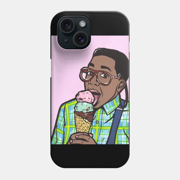 Steve Urkel Ice Cream Phone Case by turddemon