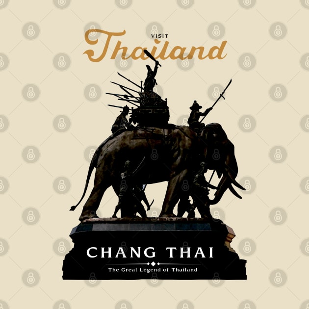 Chang Thai War Elephant by KewaleeTee