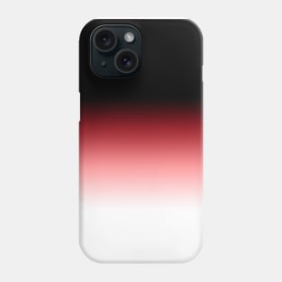 Black Red White Gradient Pattern Print Phone Case