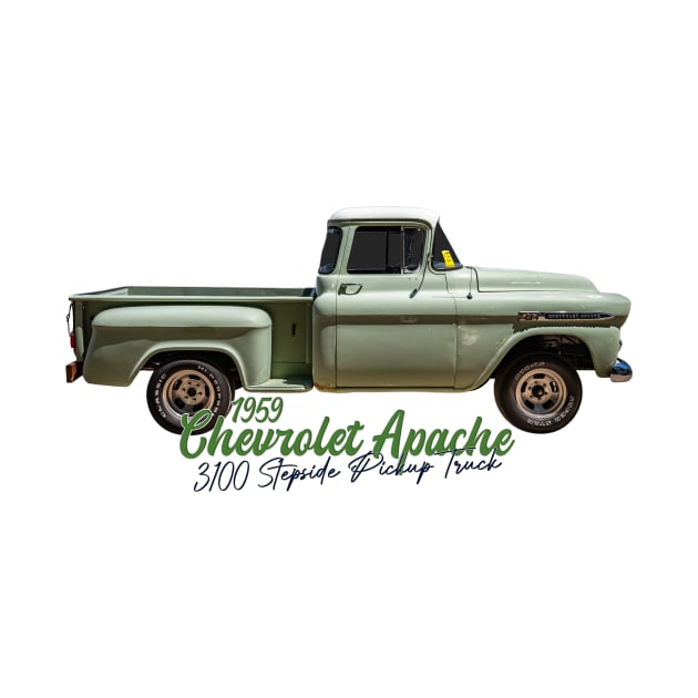 1959 Chevrolet Apache 3100 Stepside Pickup Truck by Gestalt Imagery