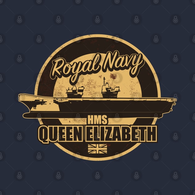 HMS Queen Elizabeth (distressed) by TCP