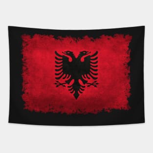 Flag of Albania in vintage retro style Tapestry