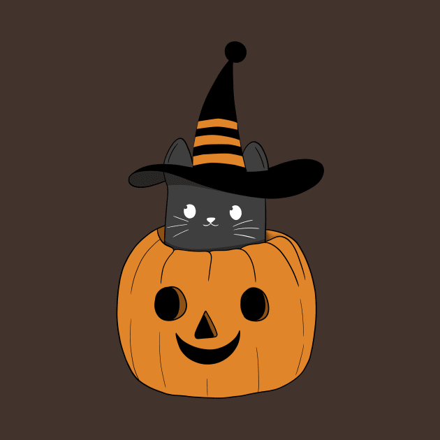 Cute Halloween Cat by Rishirt