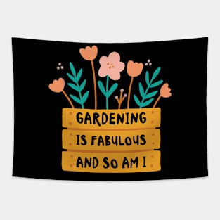 Fabulous Gardening Florist Botany Planting Flowers Tapestry