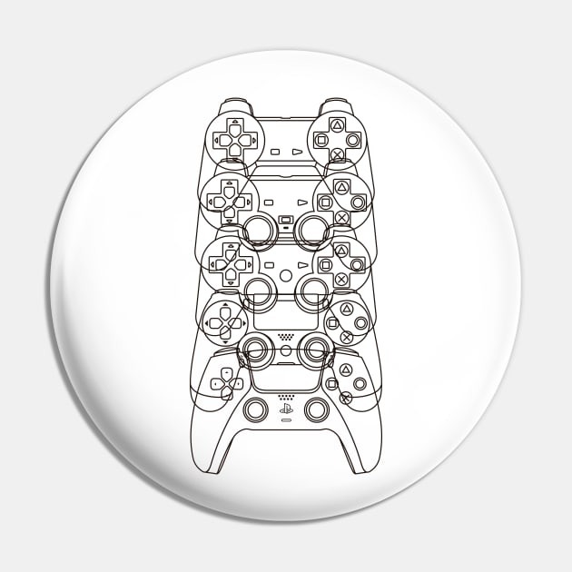 Controles de PlayStation PS1-PS5 (Lineas Negras) Pin by ZeroSagitary