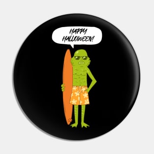 Happy Halloween from Mr. Merfolk Pin