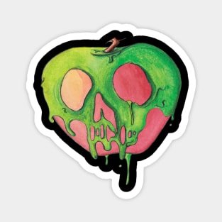 Water Color Poisoned Apple Magnet