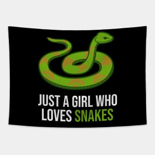 Just a girl who loves snakes Tapestry