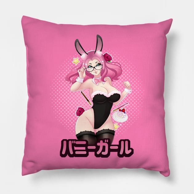 Bunny Girl Pillow by DDxDD