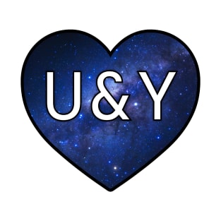 Initials - U & Y (Space) T-Shirt