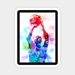 Michael Jordan Watercolor Magnet