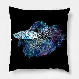 Betta Fish Galaxy Pillow