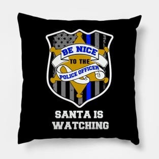 thin blue line christmas police gift Pillow