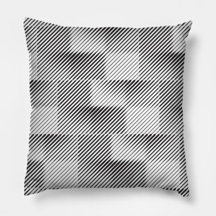 Geometric monochrome pattern Pillow