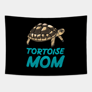 Tortoise Mom, Blue, for Tortoise Lovers Tapestry