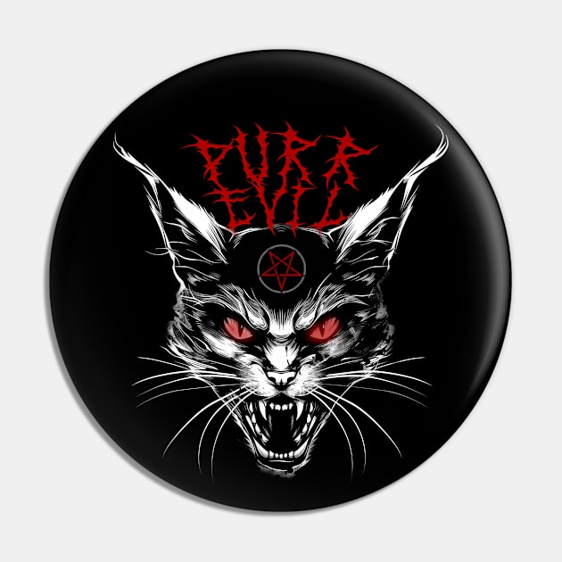 PURR EVIL Pin by Hiraeth Tees