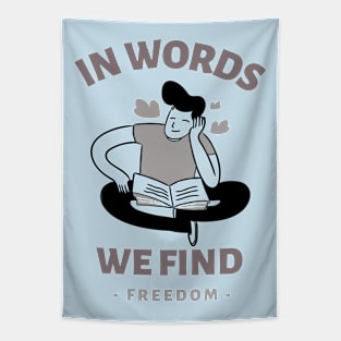 Words give freedom Tapestry