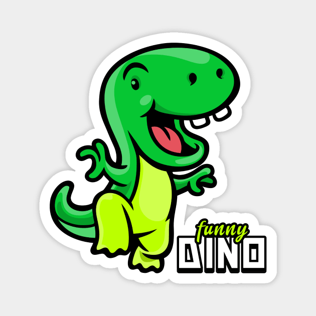 Funny Dino Magnet by MONMON-75