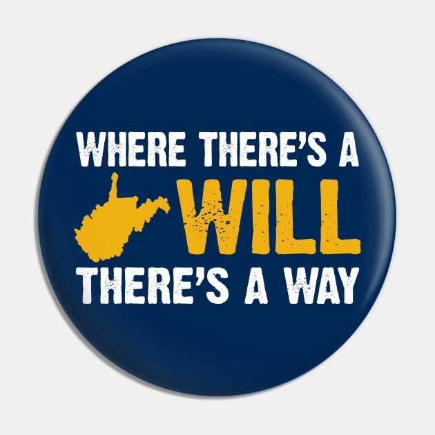 West Virginia Where There's a Will There's a Way Pin by TheStuffHut