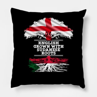 English Grown With Sudanese Roots - Gift for Sudanese With Roots From Sudan Pillow