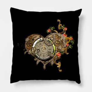 Wonderful steampunk clock Pillow